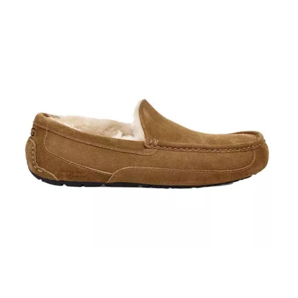 NWOB UGG Ascot Slip-On Slipper 1003419 Chestnut Brown Suede Shoes size 12 - Picture 2 of 6